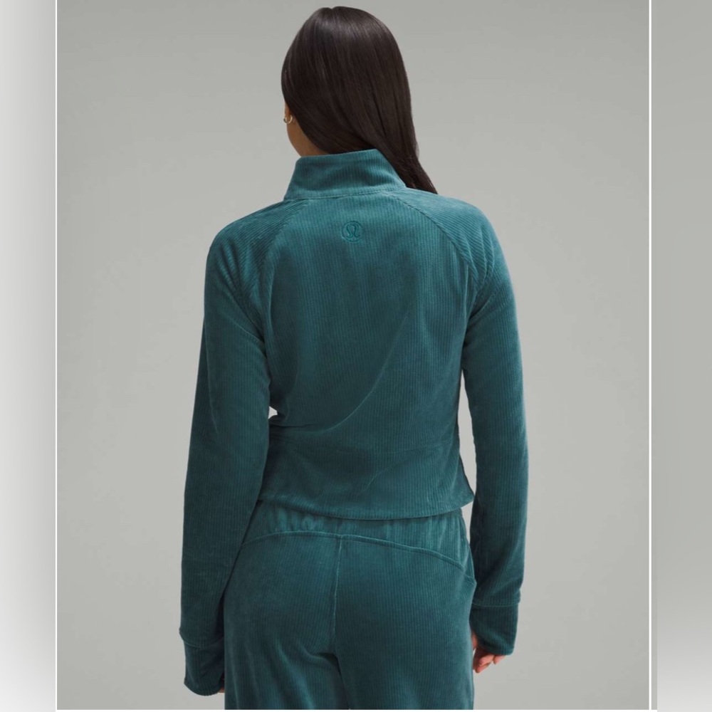 Lululemon Scuba Track Jacket & Mid-Rise Wide-Leg Pants - Picture 3 of 16